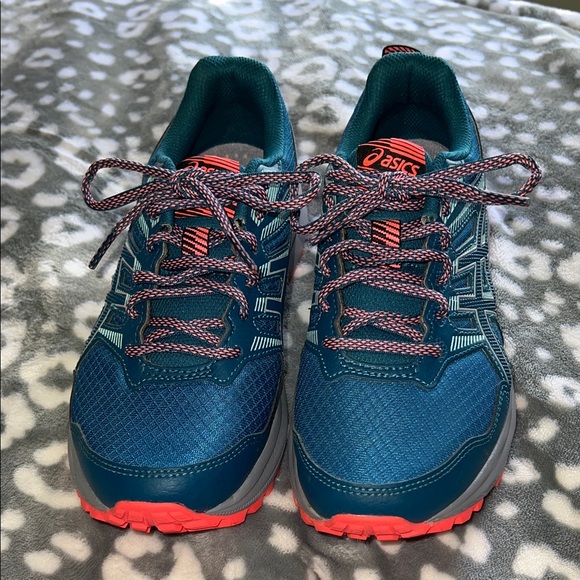 Asics Shoes - ASICS Trail Scout 2 Women’s Running Shoes Size 6.5 Teal Pink Trail Sneakers